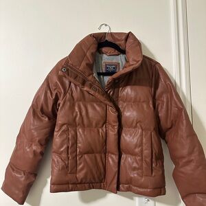 Abercrombie & Fitch brown Puffer Jacket
